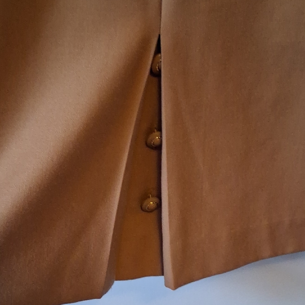 Vintage Wool Skirt with Button Detail